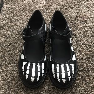 Skeleton Mary Janes